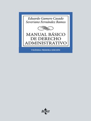 cover image of Manual básico de Derecho Administrativo